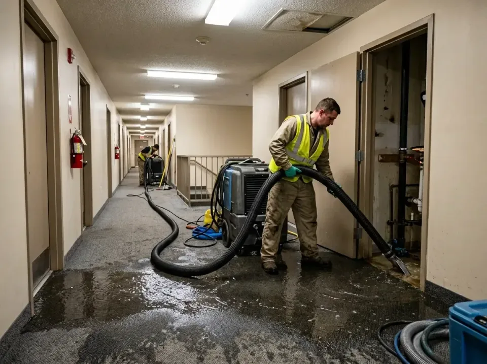 multi-unit-apartment-hallway-f-005 — frequently asked questions, Emergency Burst Pipe Water Extraction & Removal in Chillico…